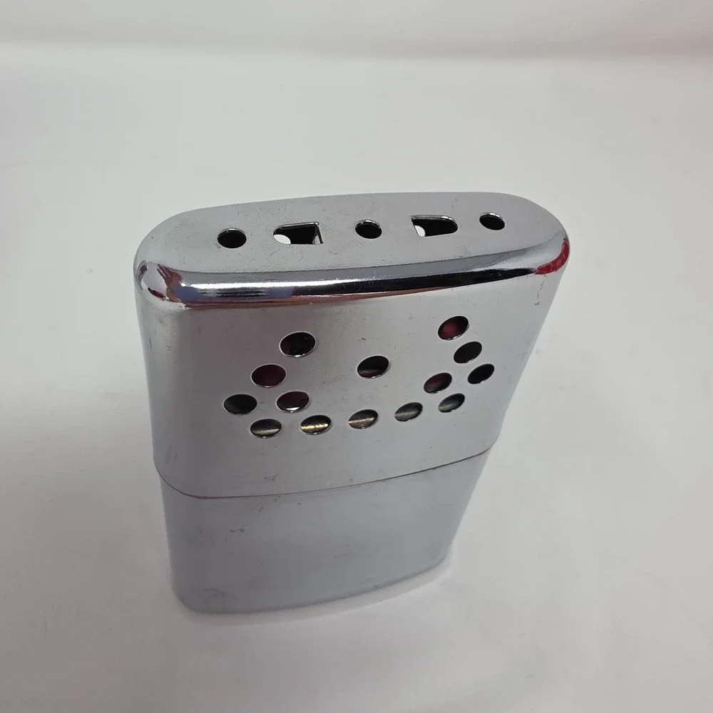 Jon-E GI Hand Warmer Standard Silver Patent Aladdin Labs Inc. USA Made Vintage